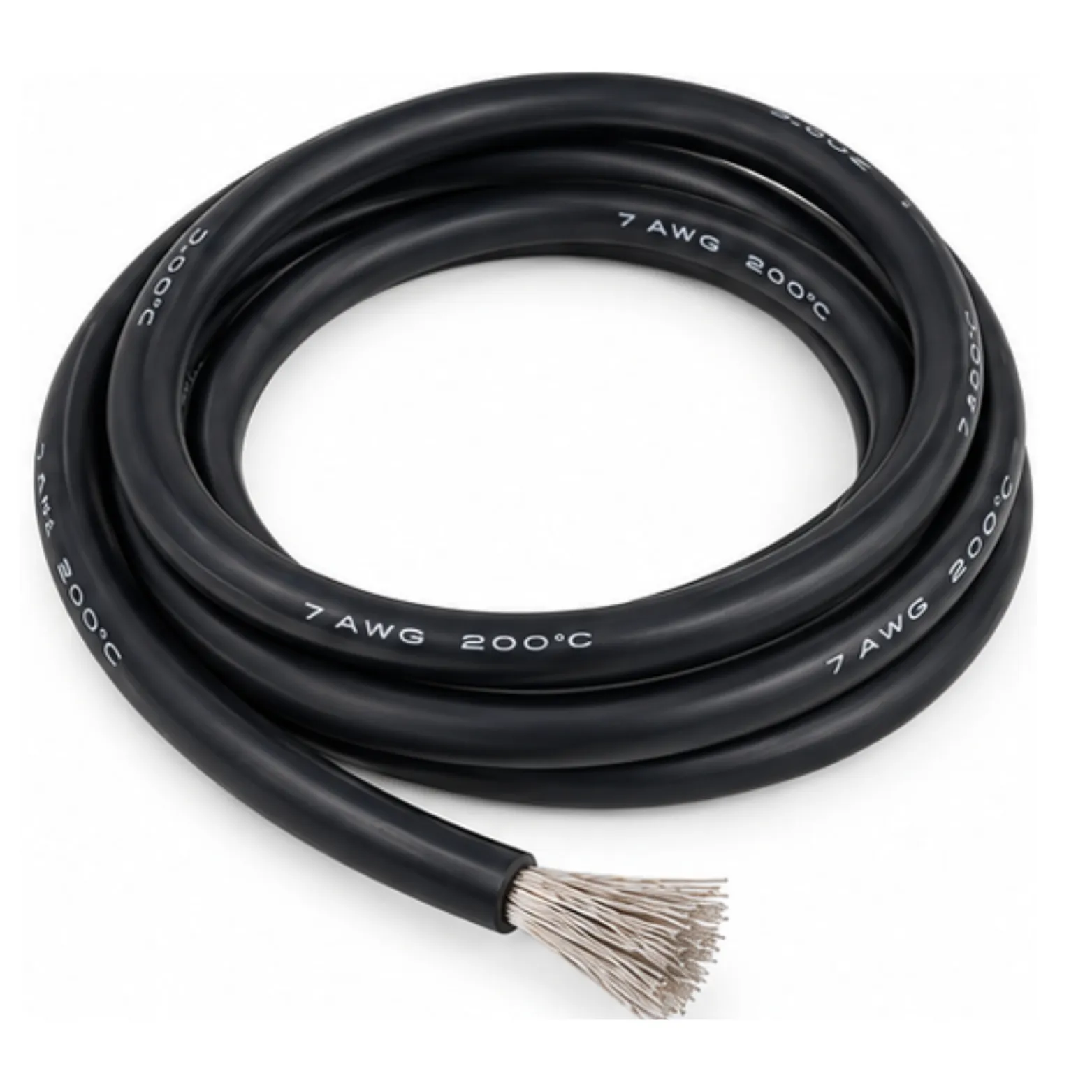 SILICONE WIRE 7AWG BLACK